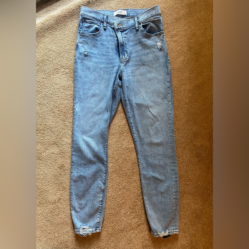 Abercrombie High Rise Super Skinny Ankle Jean